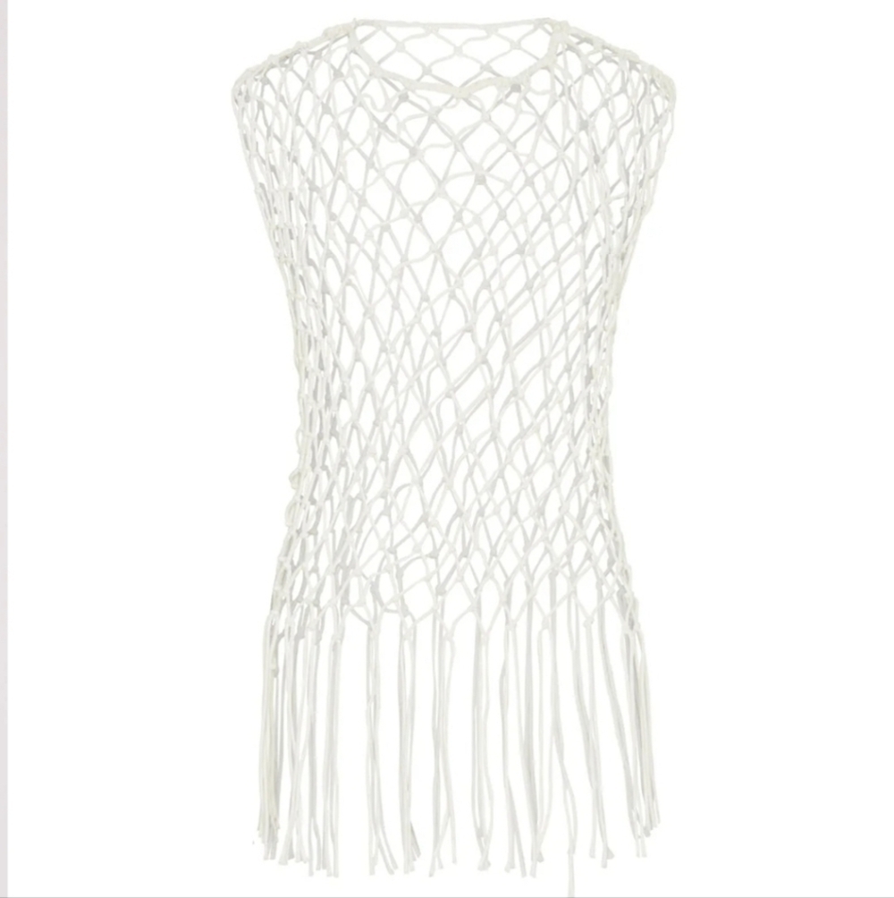 $99 NWT ONE TEASPOON Hand Knotted Castaway Top In Natural Size Small/Extra Small